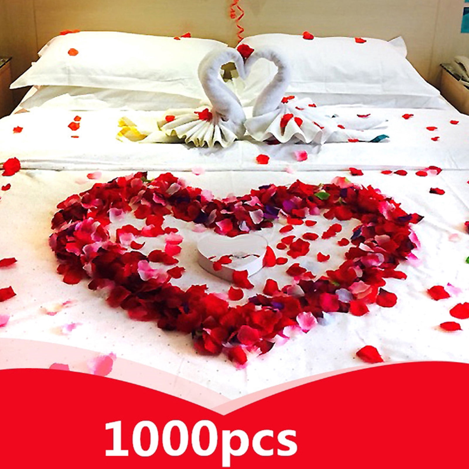 Vivid Artificial Rose Flower Petals Wedding Party Table Decor 100pcs/Bag Design 