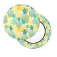 thumbnail image 2 of Kll Pineapples1 Round Bar Chair Cushion Cover 14 Inch,Bar Stool Protector With Elastic, Soft Washable, 2 of 7