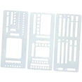 thumbnail image 4 of 3 Piezas Plantillas para Diario Plantillas de Dibujo para Agenda Plantillas de Seguimiento Herramientas de Diseño en PVC Reutilizables Adecuadas para Organización Personal Estilo B, 4 of 7
