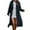 Blue, variant on Womens Jacket Casual Coat Winter Long Sleeve Solid Color Warm Thick Hooded Cardigan with Pockets Jacket Outerwear Coat Bronze-XL