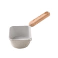 thumbnail image 2 of Calentador de mantequilla, calentador de café y leche con tapa en V, sartén para salsas y condimentos, derretimiento de aceite Blanco, 2 of 9