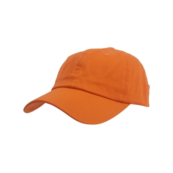 Top Headwear Low Profile Adjustable Baseball Cap - Orange