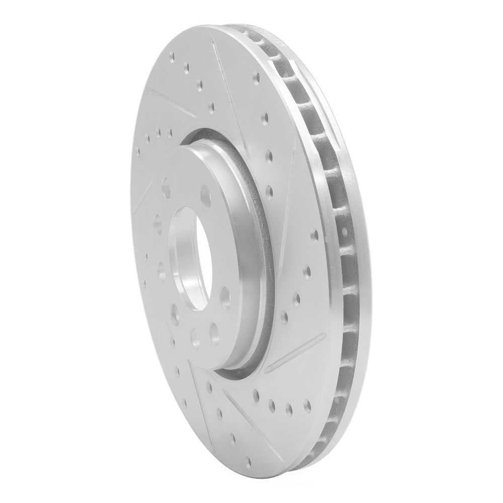 Dynamic Friction Company 631-65016R DFC Brake Rotor - Drilled And Slotted - Silver