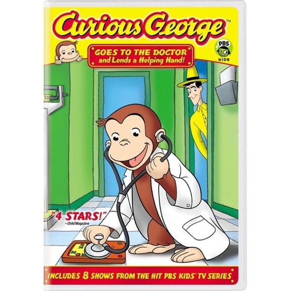 Pre-Owned Curious George: Goes to the Doctor and George Lends a Helping Hand (DVD 0025195016681)