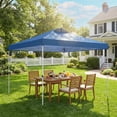 thumbnail image 2 of Outsunny Pop Up Canopy Waterproof 9.8' x 9.8', Blue, 2 of 10
