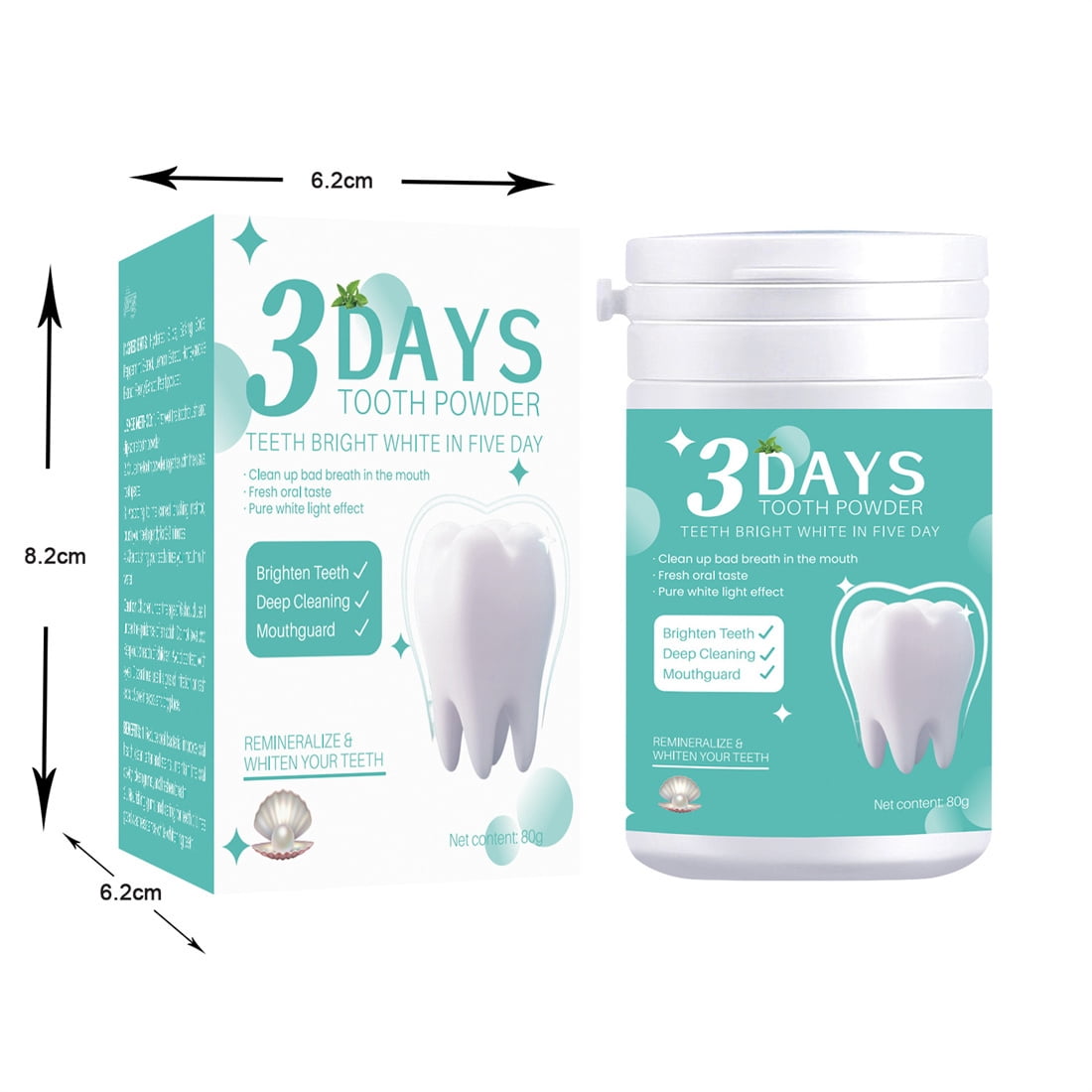 Teeth Cleaning Powder 3 Days, Remineralizing Tooth Powder Pearl
