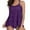 Purple, variant on Women's One-Piece Swimsuits Beautiful For Plus Size With Underwire Bra And Shorts Swimwear Bathing Suits