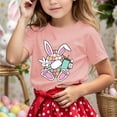 thumbnail image 2 of MEZZALL Children Casual Letter Pattern Print Multicolor T-Shirts Round Neck Short Sleeve Tshirts, Pink, 12-13 Years, 2 of 4