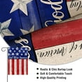 thumbnail image 3 of God Bless America 4th of July Home Decorative Garden Flag, House Yard American Stars Stripes Outside Decor, USA Patriotic Memorial Day Outdoor Small Burlap Decoration Double Sided 12 x 18, 3 of 6