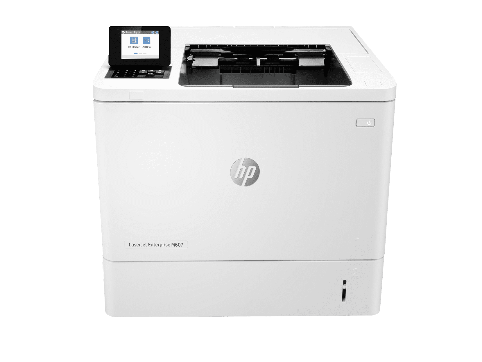 HP LaserJet Enterprise M607n Laser Printer, Black And White Mobile Print Up to
