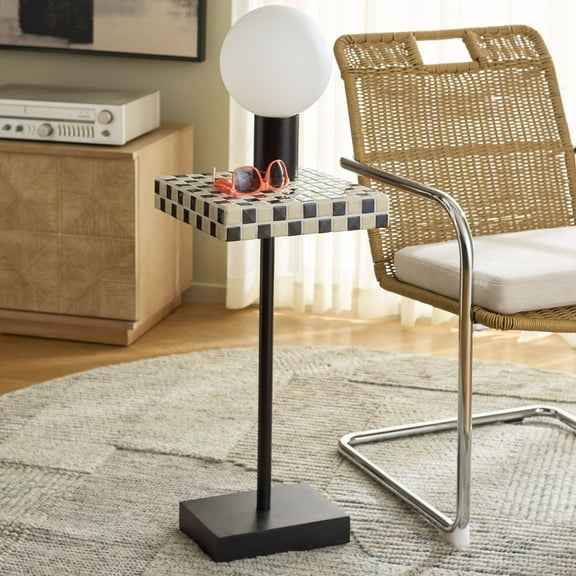 Safavieh Satomi Modern Wood End Table, Cream / Black