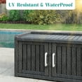 thumbnail image 6 of Bifanuo 46.8" Shoe Storage Cabinet with Waterproof UV-Resistant, Entryway Shoe Cabinet with 3 Doors, Outdoor Shoe Cabinet, for Entryway, Bedroom, Hallway, Living Room, Black, 6 of 9