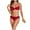 Wine, variant on Women Bikini Sets Clearance Ladies Women's Swimwear Bathing Suit Bikini Swimsuits For Beachwear