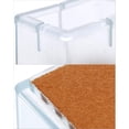 thumbnail image 3 of 12 Pcs Rectangle Silicone Chair Leg Protectors, Compatible with Chair/Table/Sofa Legs, Size 24-30mm x 39-47mm, 3 of 5