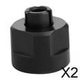 thumbnail image 1 of DYNWAVECA 2xRouter Collet Chuck Reduction Sleeve Tool Bit for Milling Cutter Accessories 12.7mm to 6mm, 1 of 7
