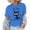 Blue, variant on Women's Casual Tops Cute Graphic Printed Short Sleeved Crew Neck Pullover T Shirts Trendy Stretch Relaxed Fit Tunic Blouses