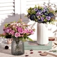 thumbnail image 2 of 2Pcs Peonies Artificial Flowers,Small Silk Flowers Fake Peonies Bouquet Rose Flower Arrangement Table Centerpiece for Wedding Party Home Decoration (Pink), 2 of 7