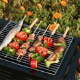 thumbnail image 5 of Gnmfd Stainless Steel BBQ Shish Kabob Skewers, Extra-Long Grill Sticks for Meat Vegetables Seafood, Sharp Tip Easy Food Loading, Outdoor Barbecue Party, Kitchen Cooking Accessory, 5 of 6