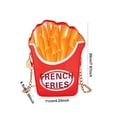 thumbnail image 2 of DAMAI Women's French fries Bag Shoulder Bag, French fries Costume Shoulder Bag with Zip, Fun Accessory Versatile Party Decoration for Carnival Parties, 2 of 8