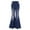 Dark Blue-A, variant on YONGHS Kids Girls Casual Flared Jeans Bell Bottoms High Waist Denim Pants Blue 8