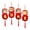 A, variant on Dserhfy 4 Pcs Chinese New Year Hanging Lantern Decoration Red Lucky Paper Honeycomb Lantern for Spring Festival Celebration