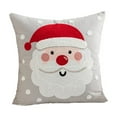 thumbnail image 2 of Nkmbld Christmas Decor Christmas Embroidery Pillowcase, Super Soft and Comfortable Pillows Cover for Living Room Bedroom Sofa Couch Cushion Cover, Gray, 2 of 7