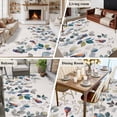 thumbnail image 6 of Eucalyptus Leaves Large Area Rugs for Bedroom Living Room, Soft Non Slip Carpet Bedside Rug, Retro Farmhouse Botanical Floral Birds Rectangular Floor Cover Kitchen Accent Rug 5'x7' for Office, 6 of 9