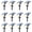 Black-12PCS-Warm Light, variant on Depuley 8PC Solar Lights Outdoor: IP65 Waterproof Led Spot Light Decorations for Garden - 3 Lighting Modes Solar Powered for Yard - Dust to Dawn Uplighting Landscape Pathway Drive Patios Warm Light