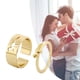 thumbnail image 5 of Anillos De Dinosaurios A Juego Anillos Abiertos Ajustables Anillo De Pareja Para Cumpleaños Aniversario De Graduación Cateissary  AP006652-02, 5 of 6