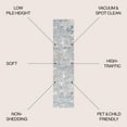 thumbnail image 3 of JONATHAN Y SILK ORCHID 2 x 10 Runner Rug, Swirl Marbled Abstract - Gray/Blue, SOR203B-210, 3 of 8