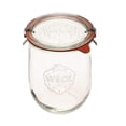 thumbnail image 1 of Frasco de vidrio WECK 745 tipo tulipán de 1 L, boca ancha con tapa, 1 of 7