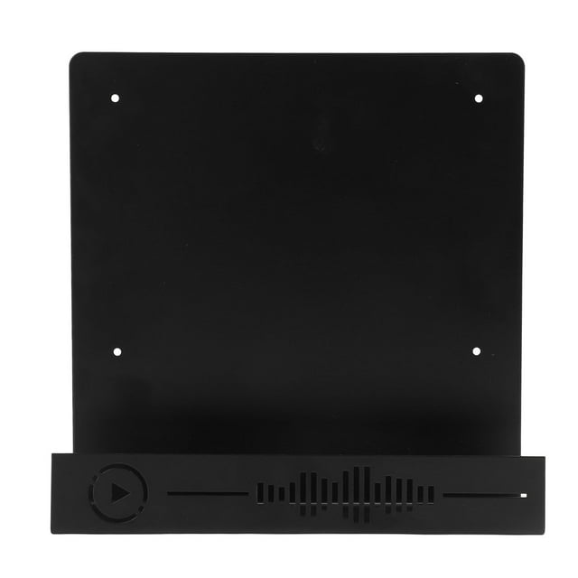 Support de Disques, Étagère de Rangement pour Disques Installation Facile Matériau Métallique Sans Revêtement Latéral pour Studio de Musique pour 10-15 Disques