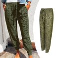 thumbnail image 3 of Pantalones de chándal para mujer Sunnimix Pantalones de jogging ligeros Pantalones de salón de yoga activos cónicos Verde M, 3 of 8