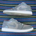 thumbnail image 1 of N I-K-E A i r-Jor-dan 1 SE Low Patent Cool Grey HF3148-011 Size 8 - 12 Men, 1 of 5