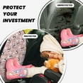 thumbnail image 4 of Naloa Panda Flying in the Sky (2) 2Pcs Anti-Kick Back Seat Cover Kick Mat, Car Seat Protector with 3 Storage Pockets, 4 of 8