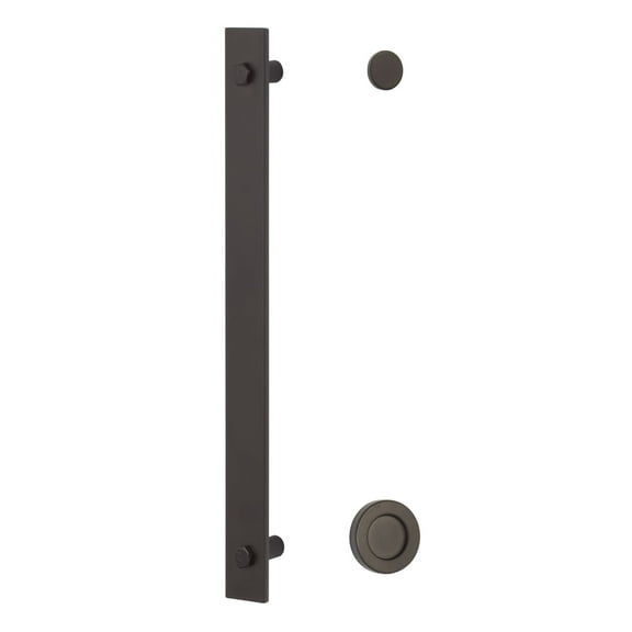 Sure-Loc Barn-Md 14" Single Sliding Barn Door Pull - Black