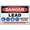 Warning Sign 3, variant on Danger Lead Work Area Poison Sign 8"x12", Aluminum Tin Warning Signs for Home Outdoor Garden, High Visibility Hazard Sign for Construction