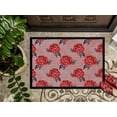 thumbnail image 3 of Carolines Treasures BB7513JMAT Aquarelle Roses Rouges et Polkadots Tapis Intérieur Ou Extérieur, 24 x 36 Po., 3 of 4