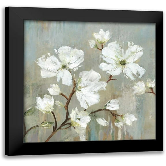 Pearce, Allison 12x12 Black Modern Framed Museum Art Print Titled - Sweetbay Magnolia I - Mini