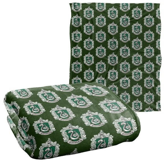 Harry Potter Slytherin Crest 2 Officially Licensed Silky Touch Super Soft Throw Blanket 50' x 60'