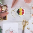 thumbnail image 6 of 3drose, I Love Belgium, 3 inch Snowflake Porcelain Ornament, 6 of 7