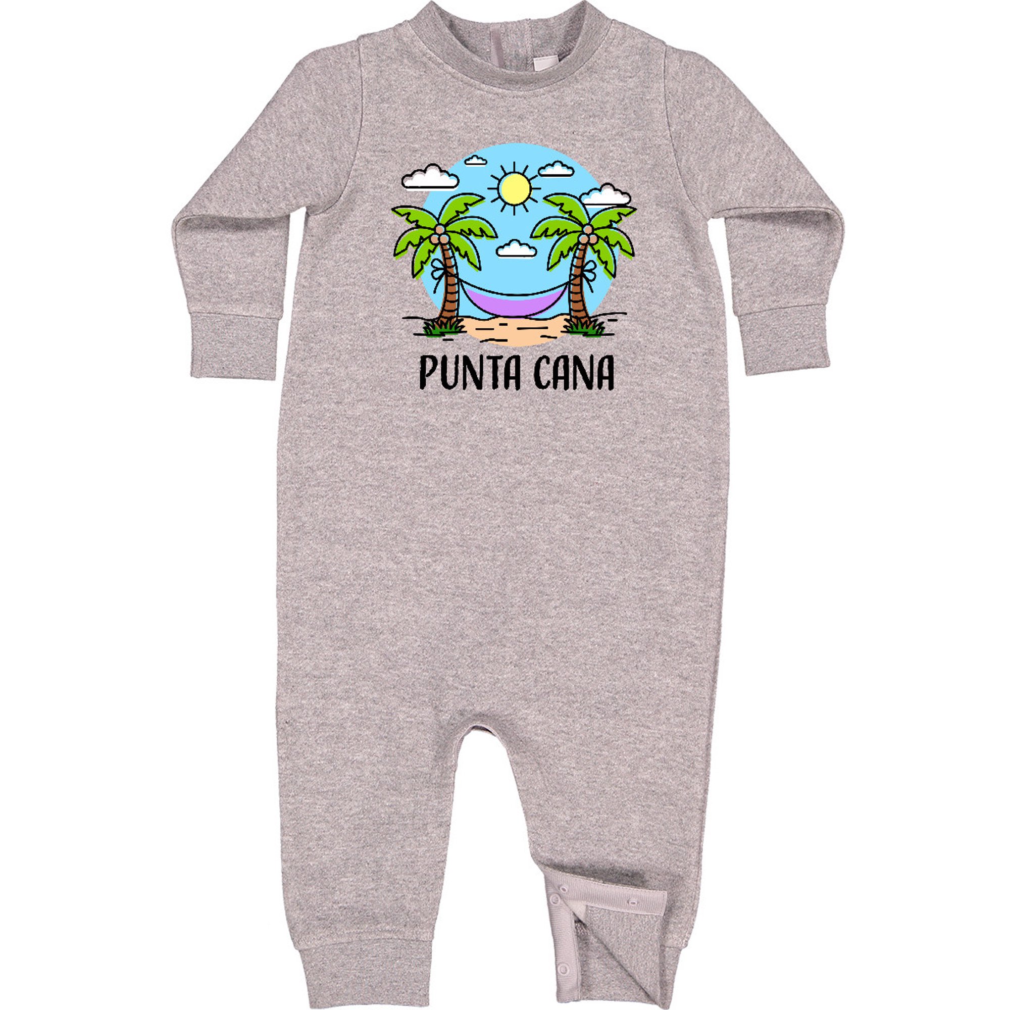 Inktastic Summer Vacation in Punta Cana Baby Fleece Romper