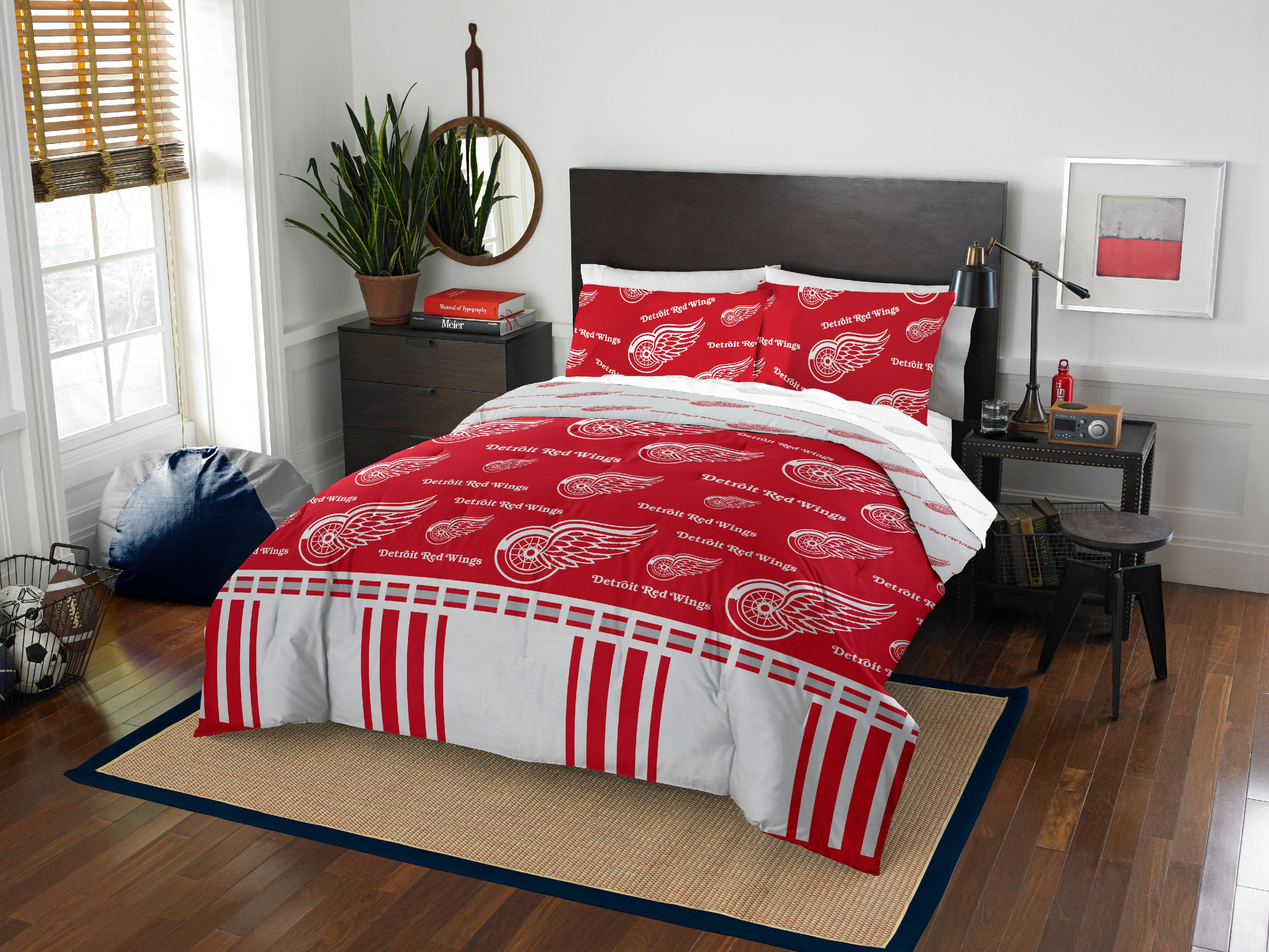 Nhl Detroit Red Wings Twin Bed In Bag, Red Wings Bedding Twin Size