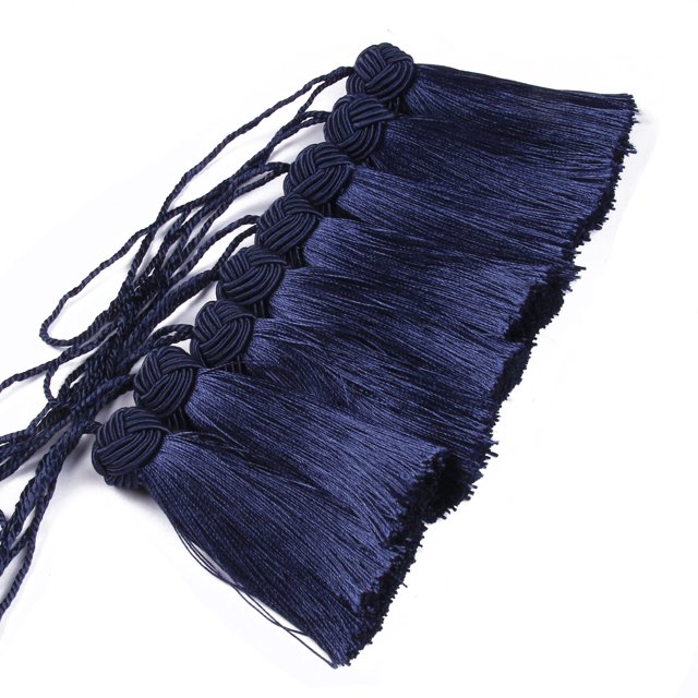 Set de 8 borlas coloridas de BEL AVENIR Navy, 27 cm