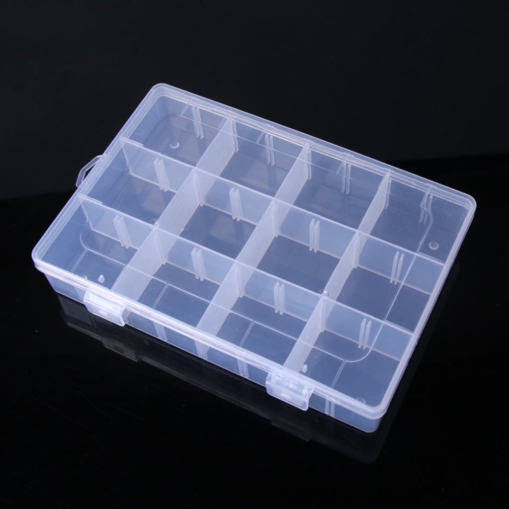Plastic Beads Organizers 30 Slots Jewelry Making Supplies Storage Case