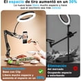 thumbnail image 4 of Soporte para Teléfono Celular con Luz Anular USB,Brazo Articulado de Escritorio Ajustable, Soporte Flexible para Teléfono para Transmisión en Vivo, Grabación de Video, Dibujo, Cocina, 4 of 14