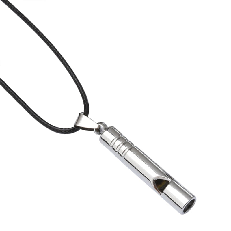 Emergency Whistle Loud Portable Keychain Necklace Whistle EDC Keyring 