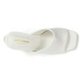 thumbnail image 3 of Ninety Union Jloo Open Toe Slide With Circular Metallic Heel, White, 6, 3 of 4