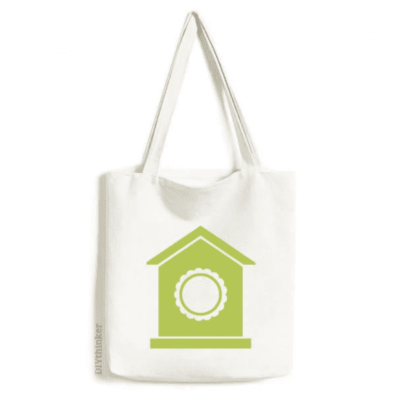 Green Nest Cartoon Tote Canvas Bag Shopping Satchel Casual Handbag