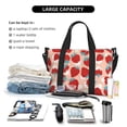 thumbnail image 4 of Travel Duffle Bag Cute strawberry print Travel Tote Bags Carry on Luggage Waterproof Weekender Bags with Top Handle Adjustable Shoulde Strap for Travel Gym, 4 of 5